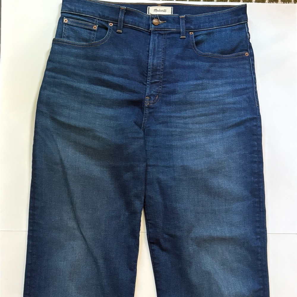 Madewell Deep Blue wide leg Jeans
